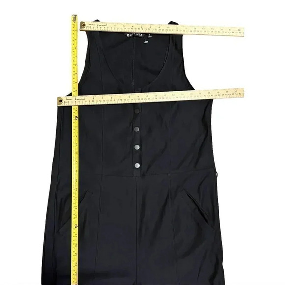 Athleta Farallon Romper Jumpsuit Sleeves Blk Sz 8 - Picture 10 of 15